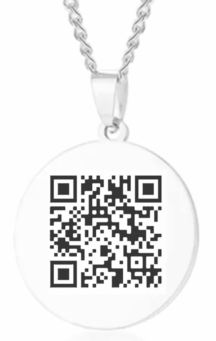 Photo and QR Code Reversible Dog Tag Pendant in Sterling Silver (1 Message  and Image) | Zales